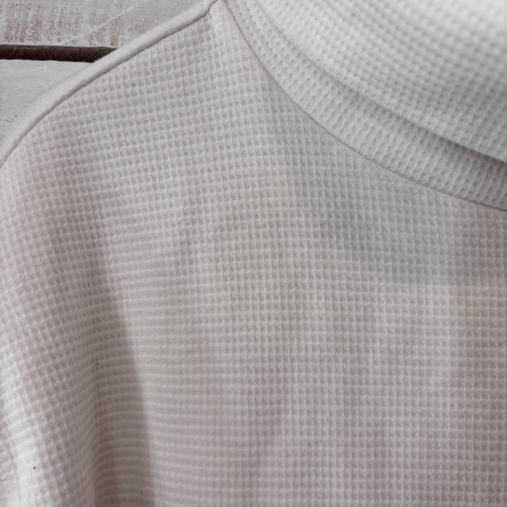 Lands End Turtle Neck Sweater White Sz‎ Medium Pull Over - Picture 4 of 4